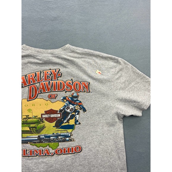 Harley Davidson Motorcycles Lima Ohio T-Shirt Size XL - Picture 10 of 11